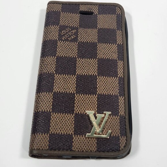 LOUIS VUITTON Monogram Folio iPhone 8 Case iPhone Case Authentic - Picture 1 of 4